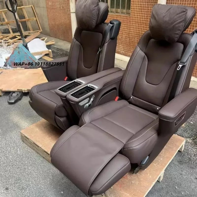 Upgrade Luxury & Vip Auto Car Passenger Van PU Leather Aero Seat for Benz W447 Vito V-class Auto Accessories