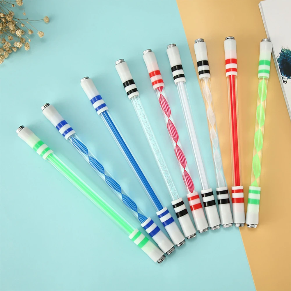 Illuminated Spinning Colorful Pen Creative Rolling Special ColorfulPen Kids Release Pressure Spin Toy Pocket Flash Spinning Pen