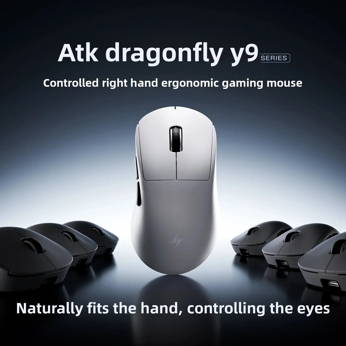 ATK Dragonfly Y9 Wireless Mouse 3-mose Ergonomics Dual 8K Long Battery Life Gaming Mouse Customized E-sports PC Accessory Gifts