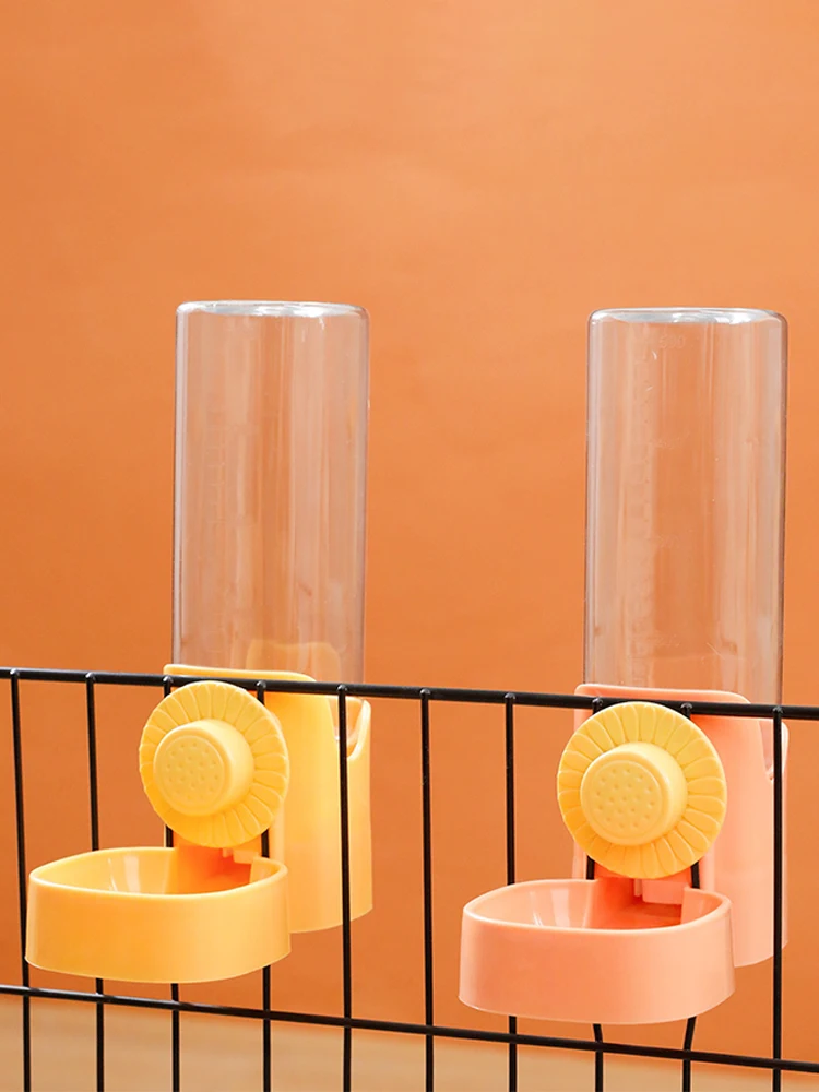 Mangeoire automatique pour animaux de compagnie, bouteille d'eau suspendue, récipient alimentaire, distributeur pour chiens, chats, lapin, oiseaux, fournitures