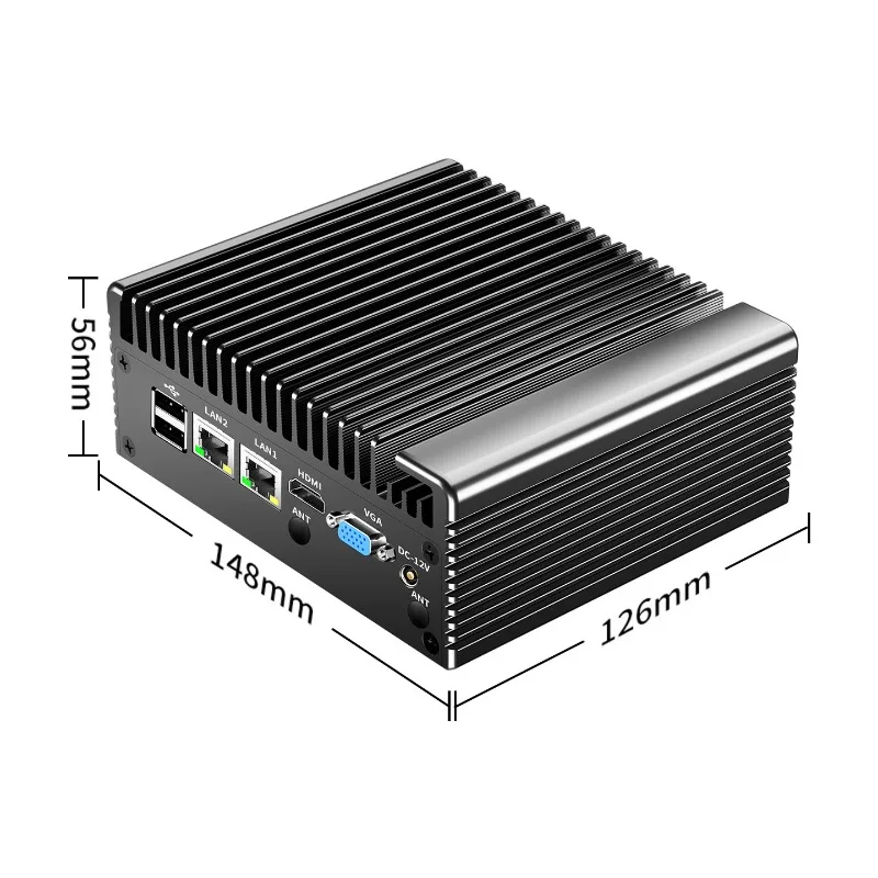 Rock control mini industrial computer, fanless micro embedded