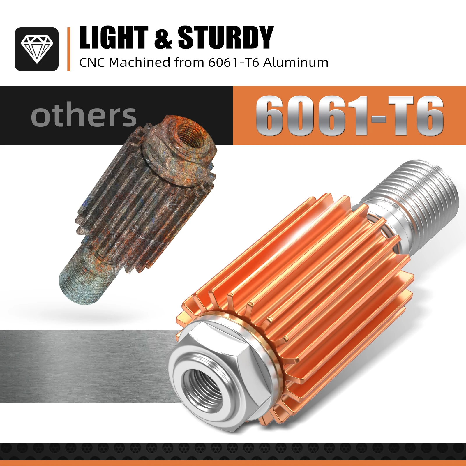 NICECNC Chłodnica Zacisku Hamulcowego Do KTM EXC 300 2004-2024, KTM EXC-F 350 SX 125 SXF 450 XC XCW XCF Husqvarna TE300 GasGas EC300