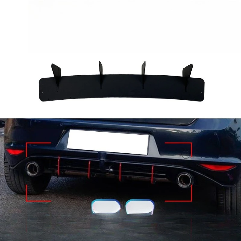 

Suitable For Volkswagen Golf Golf 7 GTI 2013-16 Rear Lip Tail Lip Rear Spoiler Blade Modification