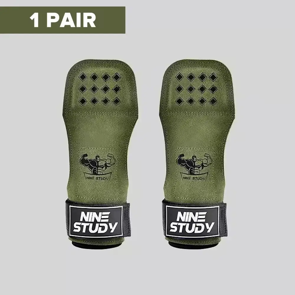 

1 Pair SBR Fitness Power Straps Biceps Flexion Leather Muscle Man Wrist Straps Non-slip Adjustable Deadlift Power Straps