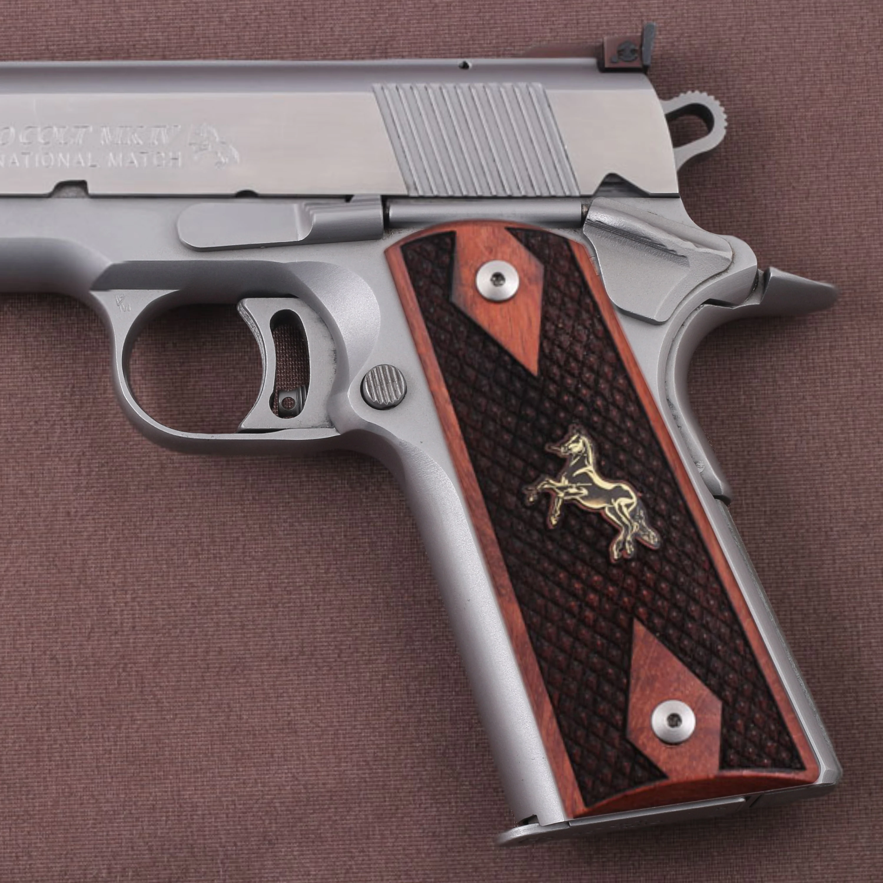 KSD Brand Colt 1911 FIT Model Compatible Rosewood Grips Diamond