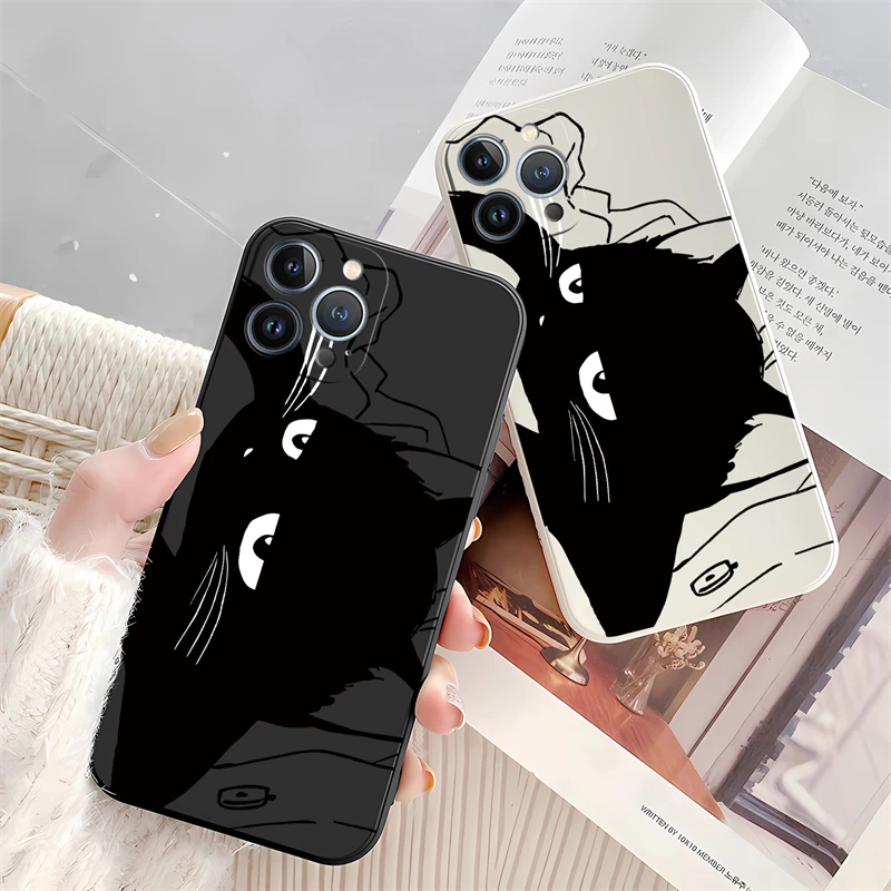 Cute Cat Cartoon Case For Huawei Y9 Prime Y9 Y7 Pro 2019 P Smart 2021 Y7 Y6 Pro Y7P Y7A Y7P Y8P Matte Liquid Silicone Back Cover