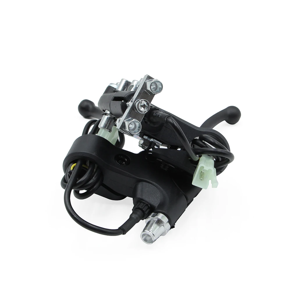Right Dual Twin Brake & Left Brake Lever For 2-Stroke Water Cool Engine Pocket Bike Bicycle 47cc 49cc Mini Quad ATV