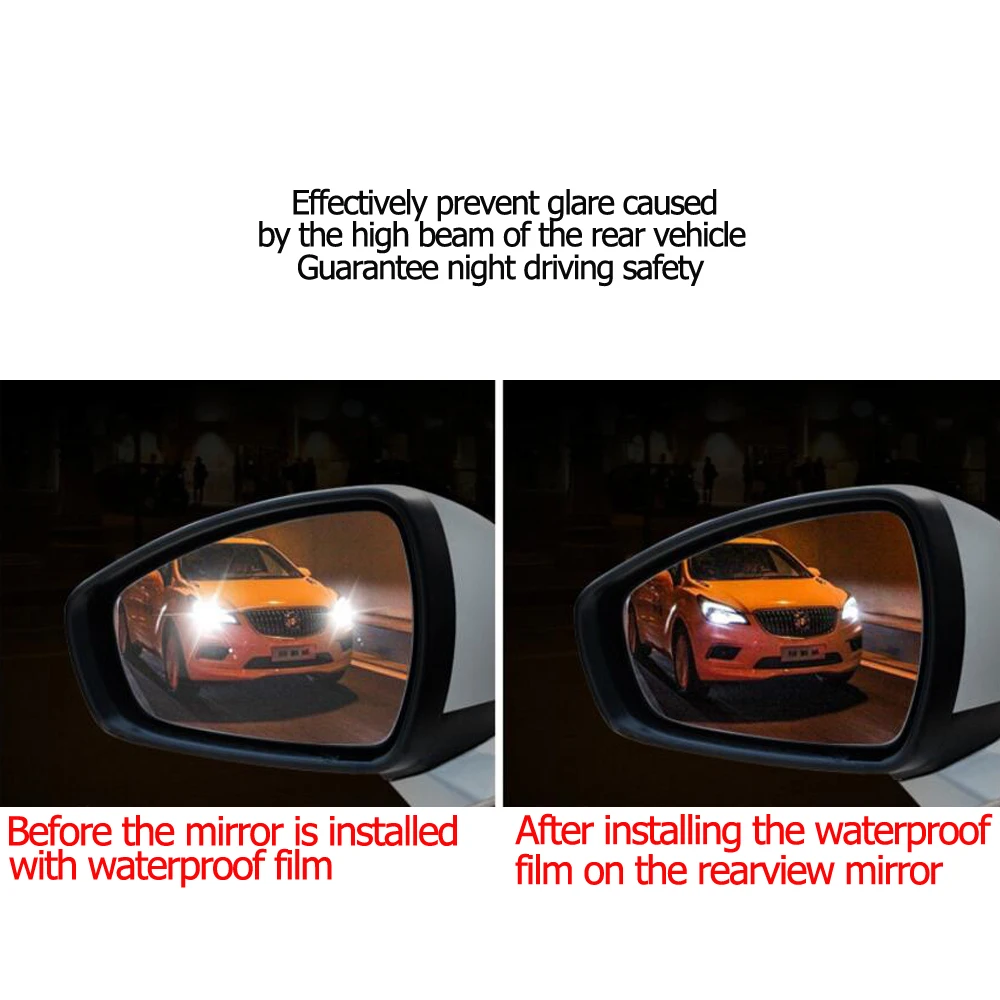 Película impermeable para espejo retrovisor de coche, Pegatinas transparentes para Chery Tiggo 7 Pro 8 4 5 3 2 T11 5X amuleto Fora QQ IQ Fulwin