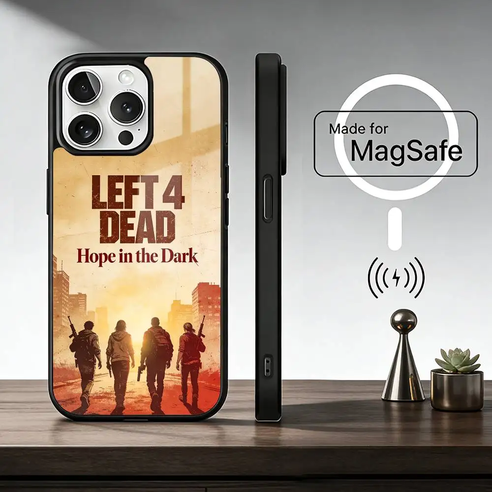 Spiel K-LEFT 4 DEAD Telefon Fall Für IPhone 17 16 15 14 13 12 11 Plus Pro Max plus Drahtlose Ladegerät Abdeckung Funda