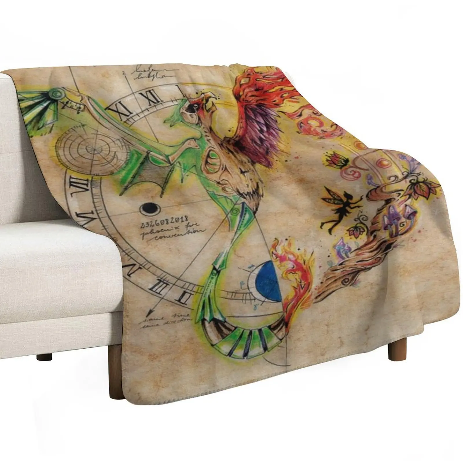 Phoenix Fire Convention Design 2018 Throw Blanket Thin wednesday Fashion Sofas Weighted Beach Summer Beddings Blankets