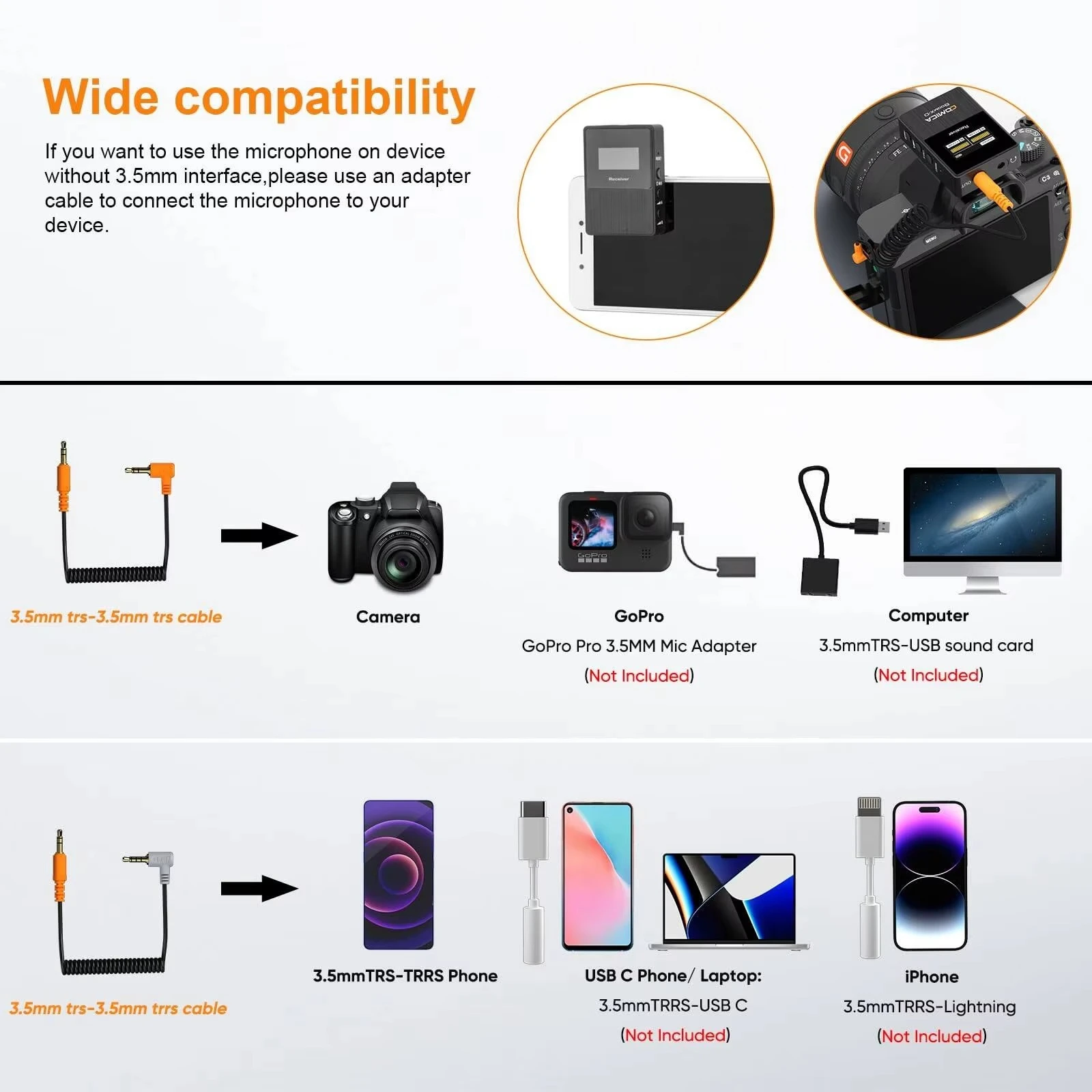 BoomX-D Wireless Lavalier Microphone, Support Internal Recording, for Cameras, Camcorders, Smartphones