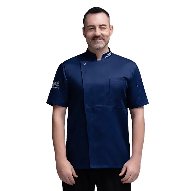 Uniforme de Chef pour hommes, vêtements de travail de Restaurant, vêtements de cuisine, vêtements de travail d'hôtel, uniforme de salle à manger, Costume de cuisine