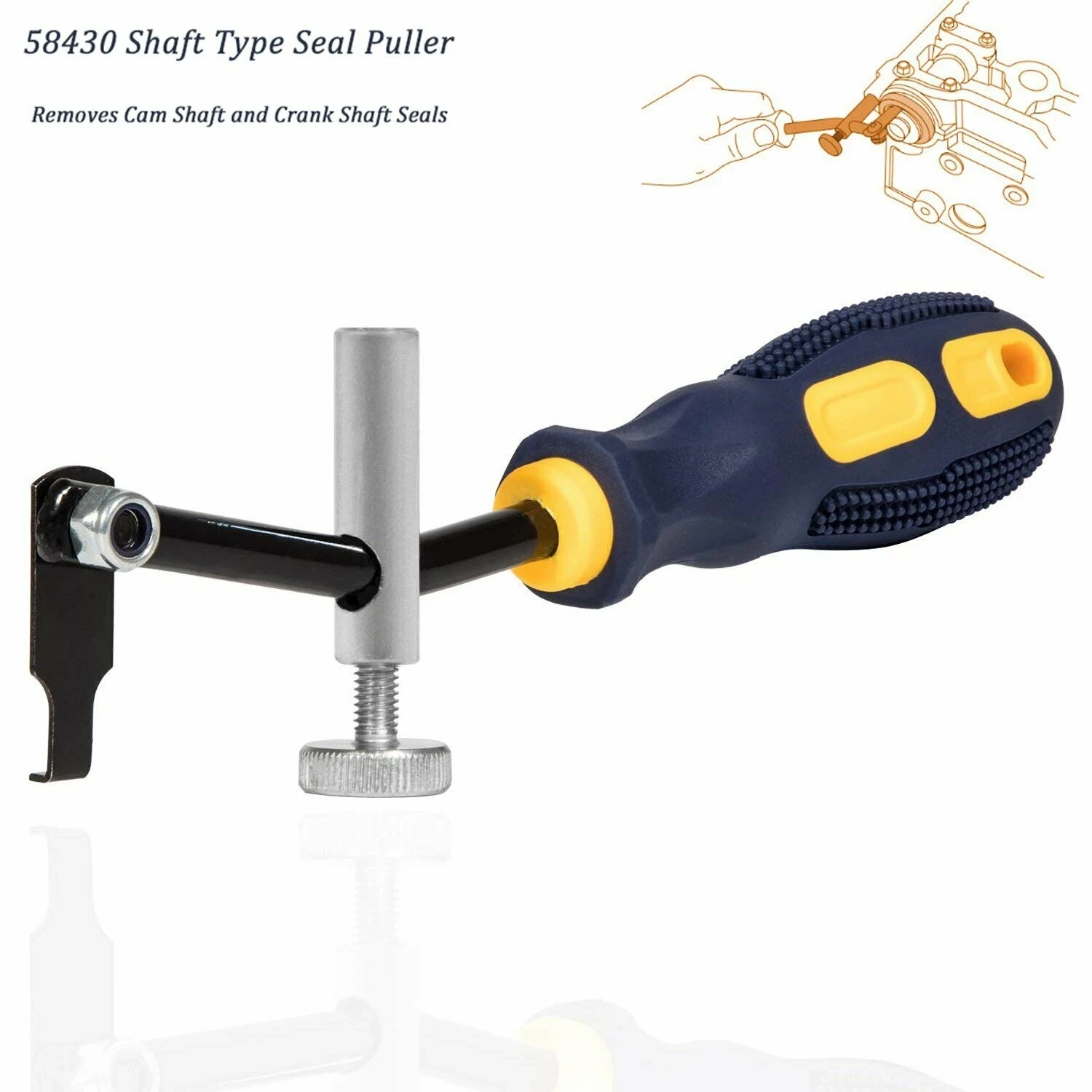 Anx 58430 Auto Automobil mechanische Werkstatt Reparatur werkzeuge Zubehör Extraktor Motorrad Welle Typ Dichtung Lager Stahl Abzieher – Detail 5