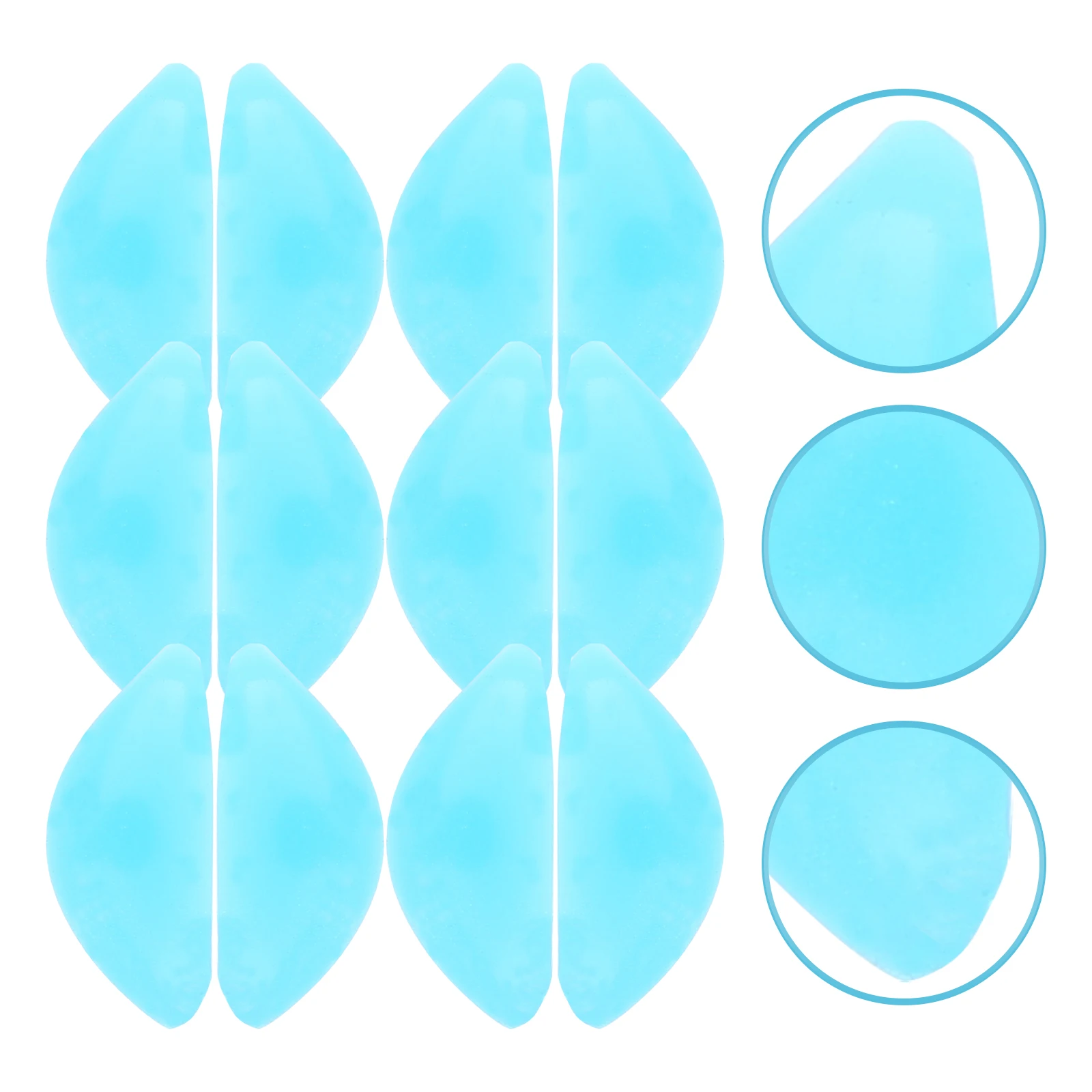 

10Pairs Supple Silicone Nose Pads for Glasses Eyeglass Cushion Anti- Comfortable Optical Frame Replacement Support