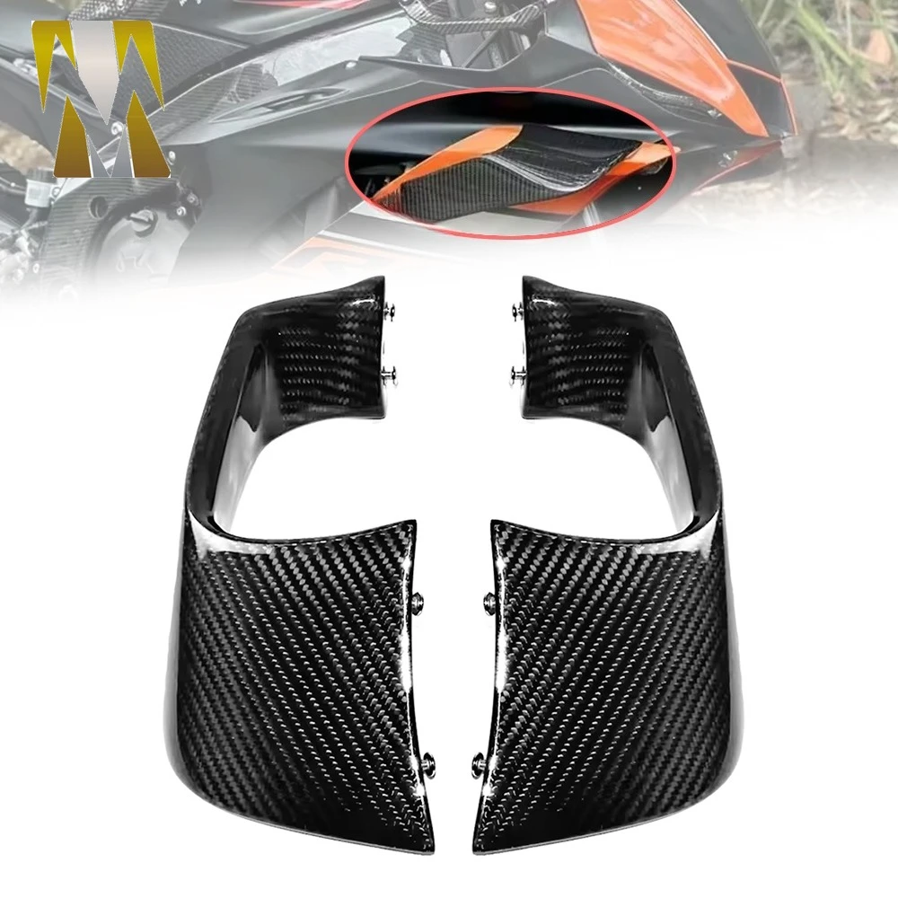 Motorcycle Compatible with Yamaha R1 R1M 2015-2023 2024 Carbon Fiber Winglets Air Deflectors Side Panels Covers Accessories