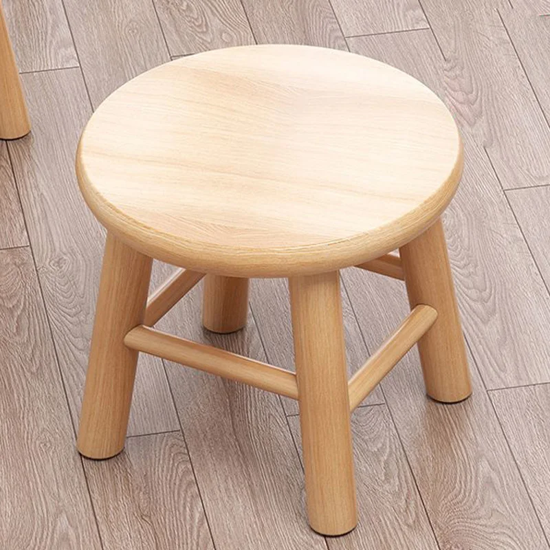 Small Bench Home Stool Wooden Morden Low Stool Creative Square Mini Children\'s Solid Wood Shoe Stool Living Room Chair Home