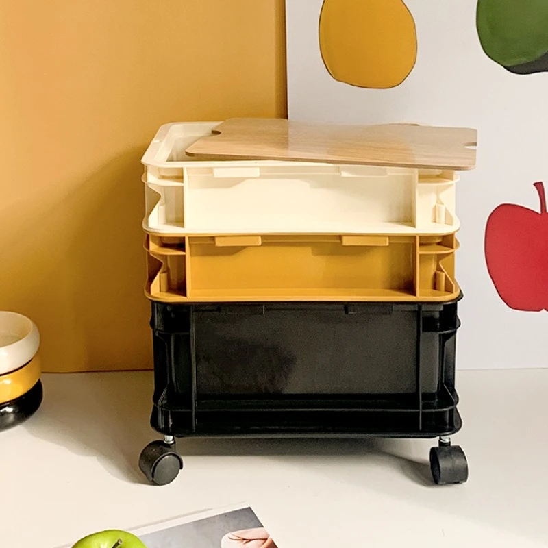 ins wind removable storage box with wheels can be stacked to organize box household snacks toy storage box