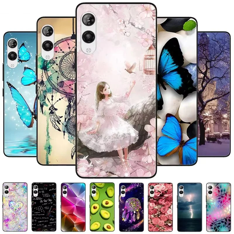 For Rakuten Hand 5G Case Protective Soft TPU Silicone Lovely Fashion Cases for Rakuten Hand Phone Cover 5.1'' Black Bumpers Capa