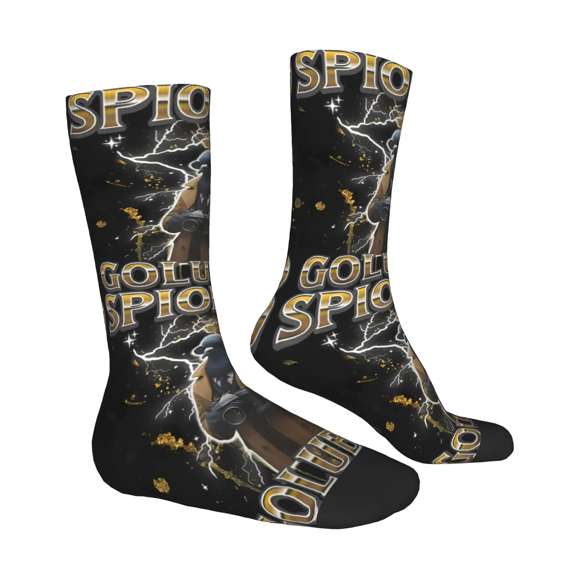 جوارب كلاسيكية Spioniro Golubiro للرجال إيطالية Brainrot Meme للجنسين الهيب هوب هدية جورب سعيد الطاقم