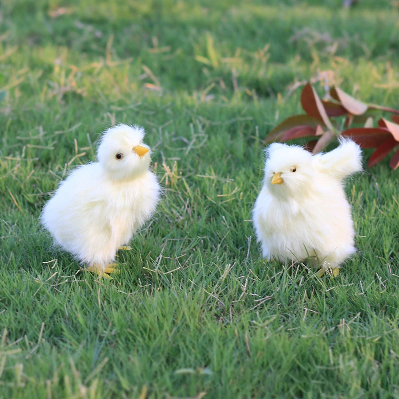 Realistic Chick Decoration Animal Doll Simulation Chick For Children Cognition Chicken Model Soft Plush Toy Gift