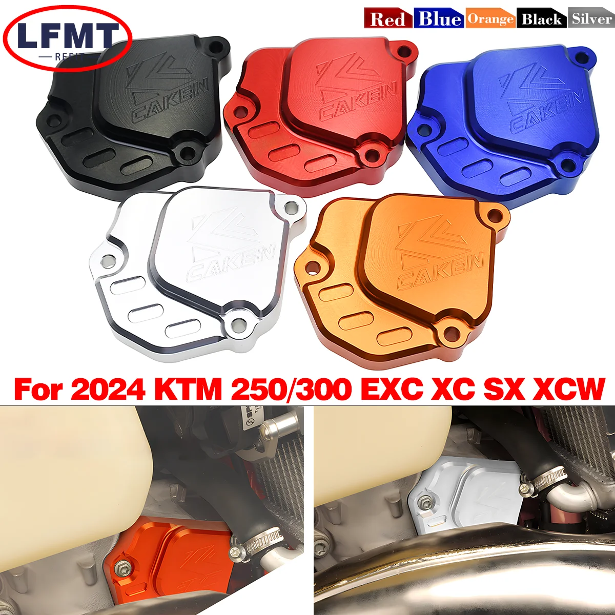 

2024 Motorcycle CNC Right Exhaust Valve Control Cover protector For KTM SX XC EXC XCW 250 300 For Husqvarna TC125 TE250i TX300i