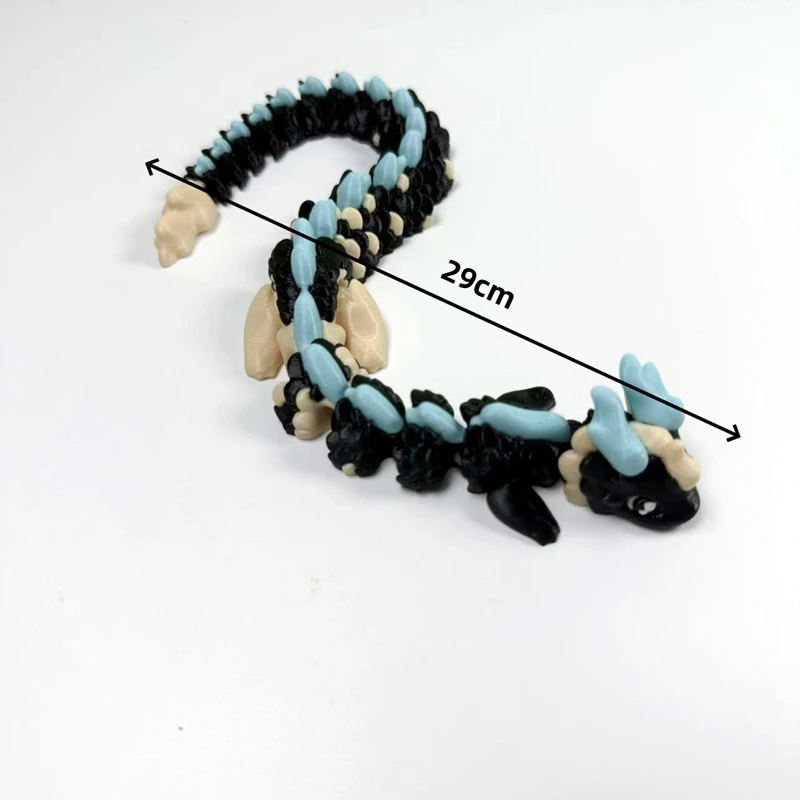 جديد سطح المكتب ديكور ثلاثية الأبعاد مطبوعة مقرن التنين زخرفة التنين محاكاة نماذج للحيوانات المنقولة تمثال المنزل