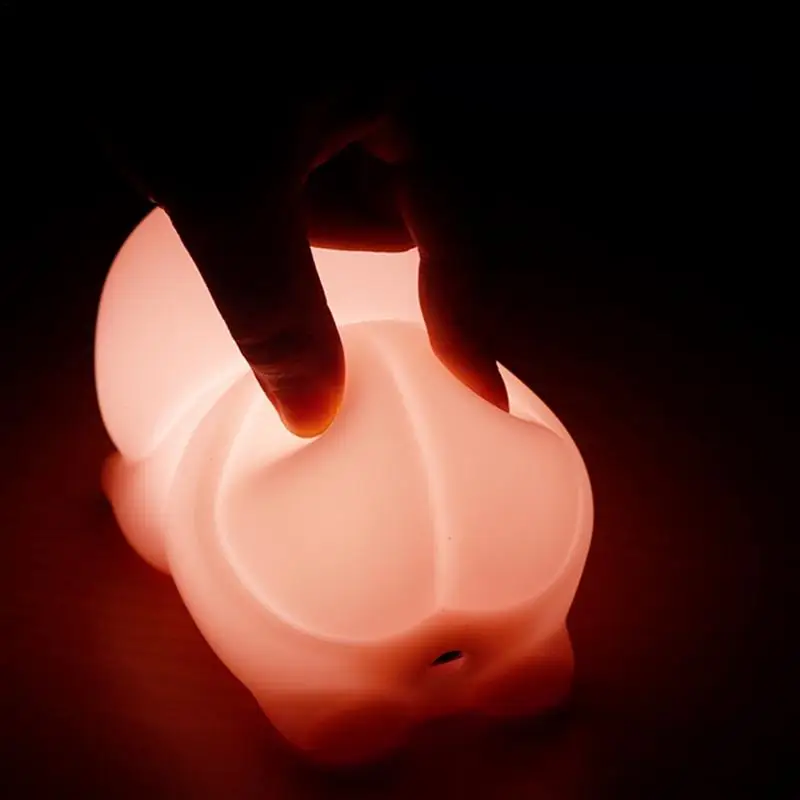 Veilleuse LED tactile aste pour enfants, lumière de chevet, veilleuses d'animaux endormis, chambre à coucher