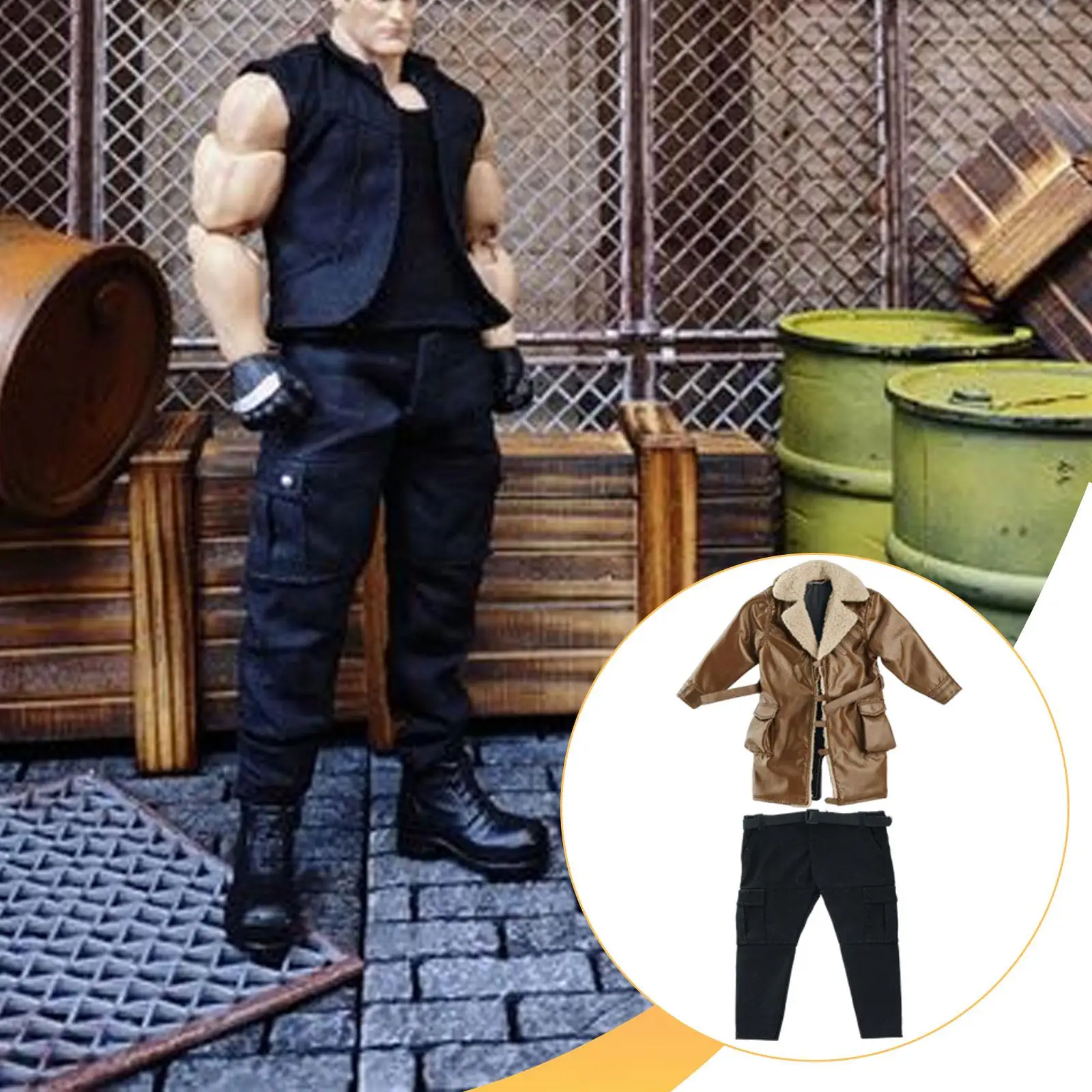 

1/10 1/12 Male Coat Cargo Pants, Accessory, Fashion Premium Trendy Photo Prop