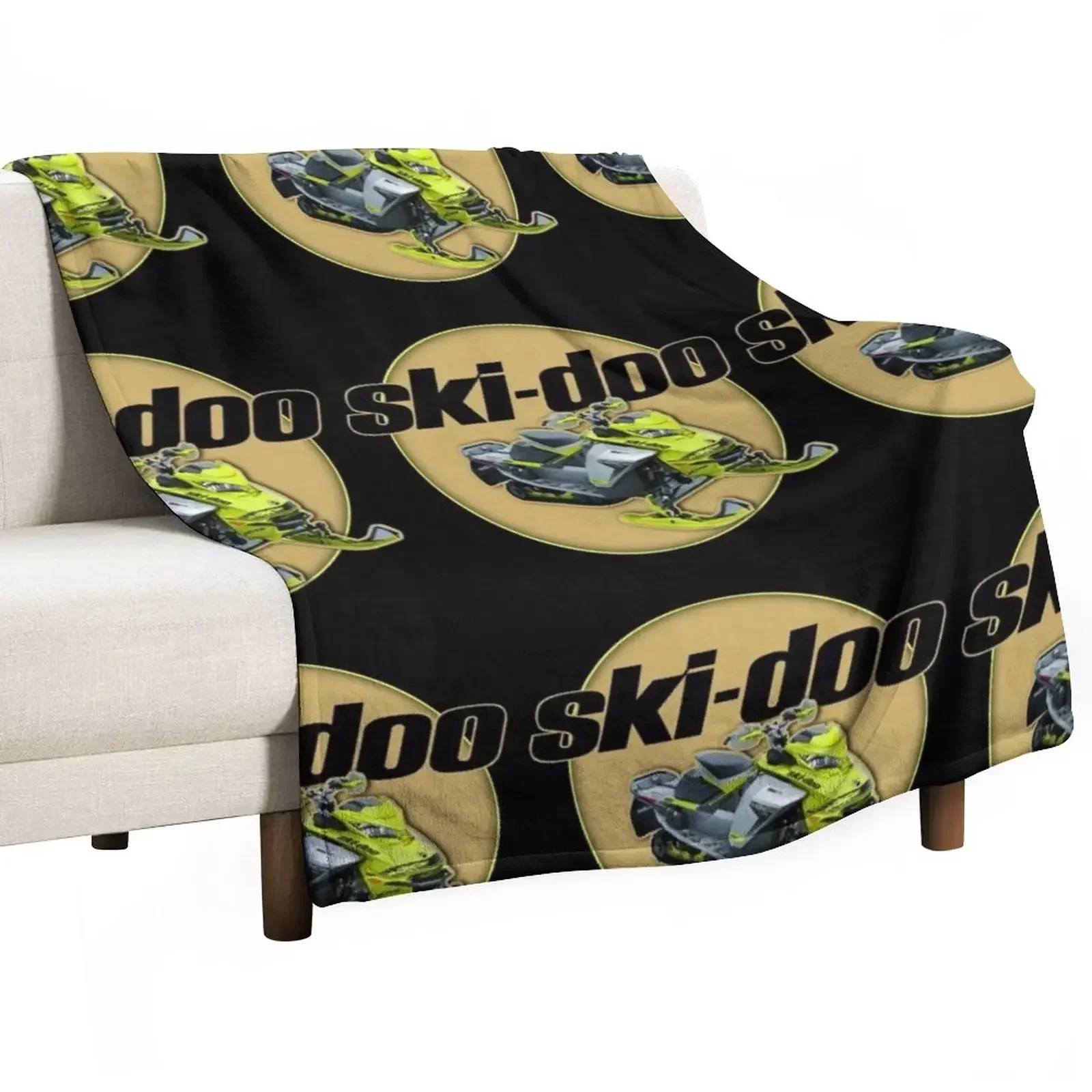 

Ski-Doo Snowmobiles Throw Blanket Furry Giant Sofa Blankets