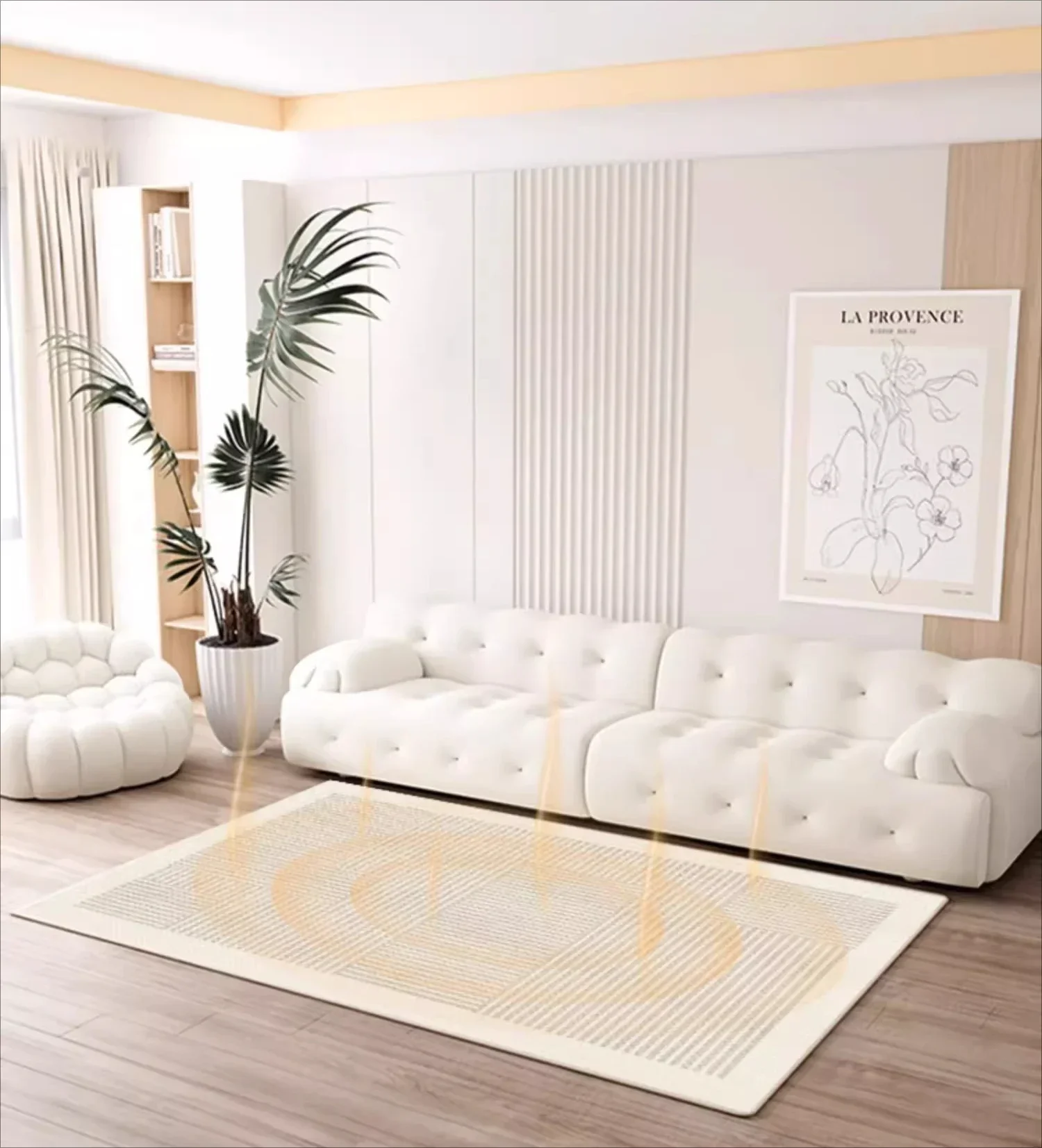 Electric carpet bedroom removable floor heating mat heating