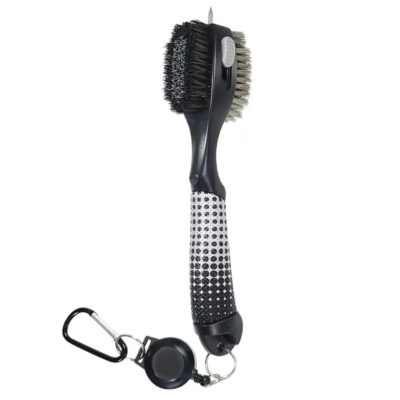 

Golf Groove Cleaner Multifunctional Golf Groove Scrub Brush Golf Club Groove Scrub With Carabiner Clip Ergonomic Golf Cleaning