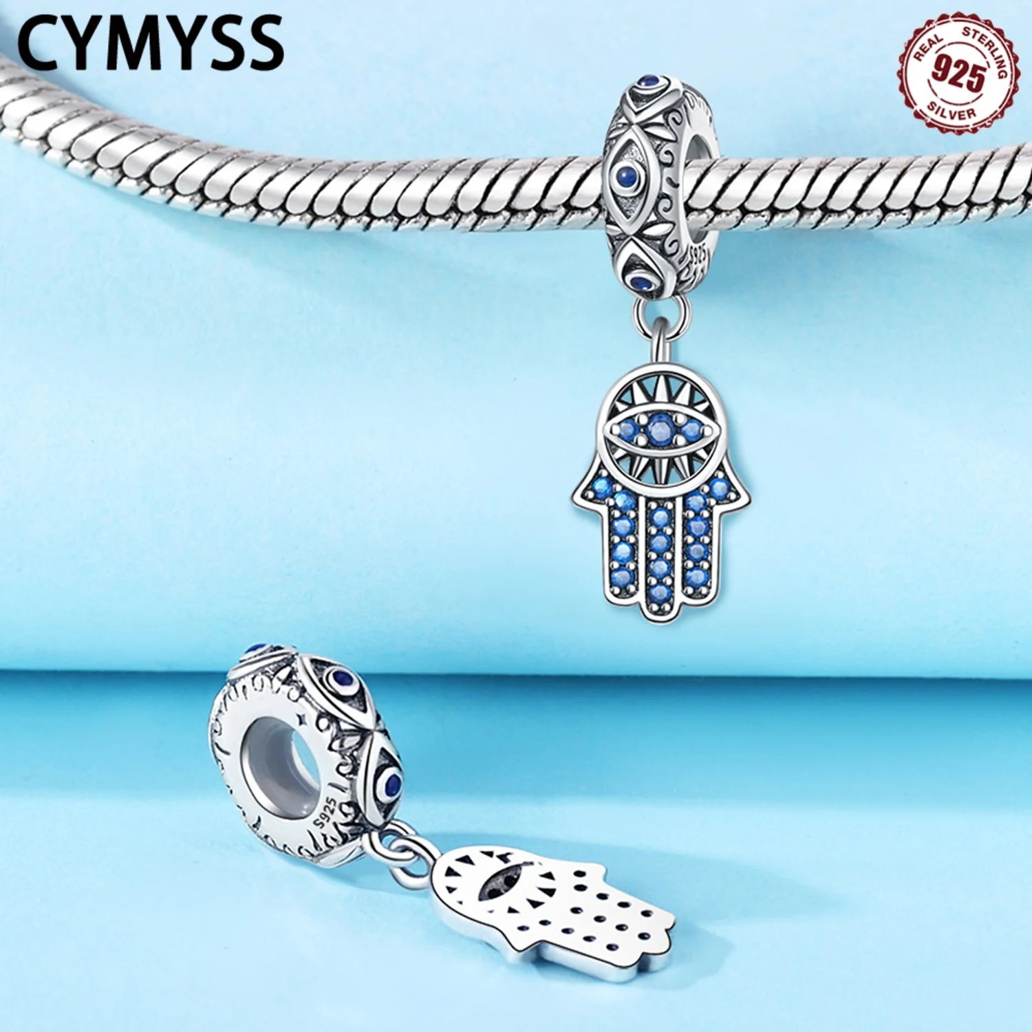 

CYMYSS, новинка 2025, стерлинговое серебро S925, религиозный символ, бусины-разделители, бутик, ювелирные изделия на день рождения, подарки, женские бусины-разделители