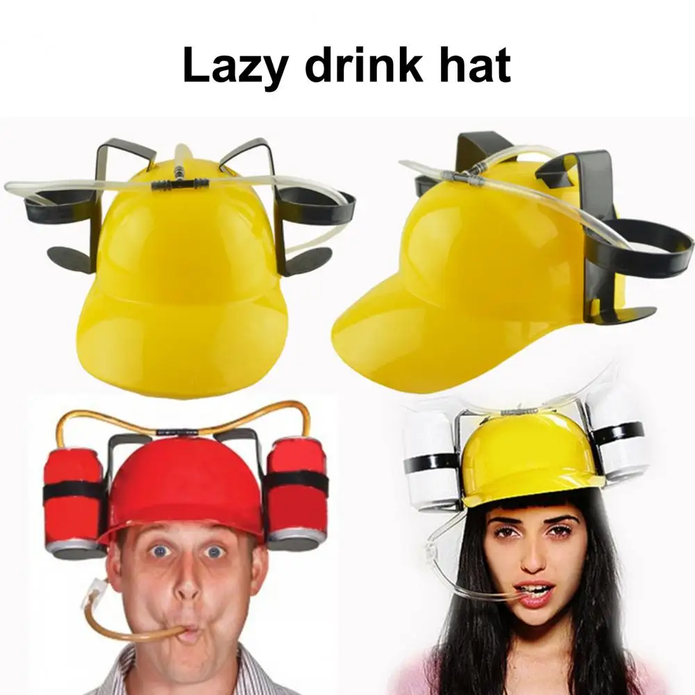 Great Beer Helmet 8 Colors Lightweight Durable Novelty Beer Hat Drinking Holder  Beverage Helmet Anti-deform