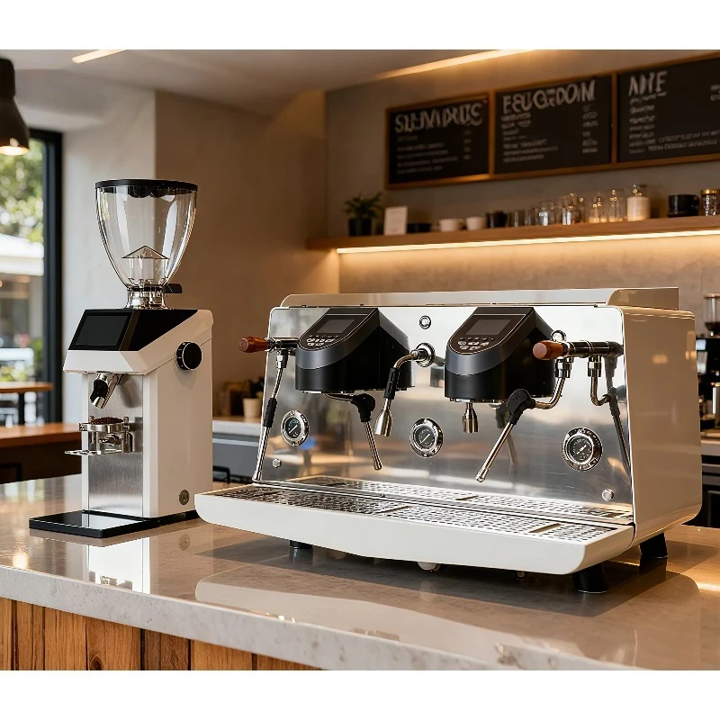 

Semi Automatic Italian Pod Espresso Coffee Machine Two Groups Guangzhou Naixer Professional Italian Coffee Espresso Machine