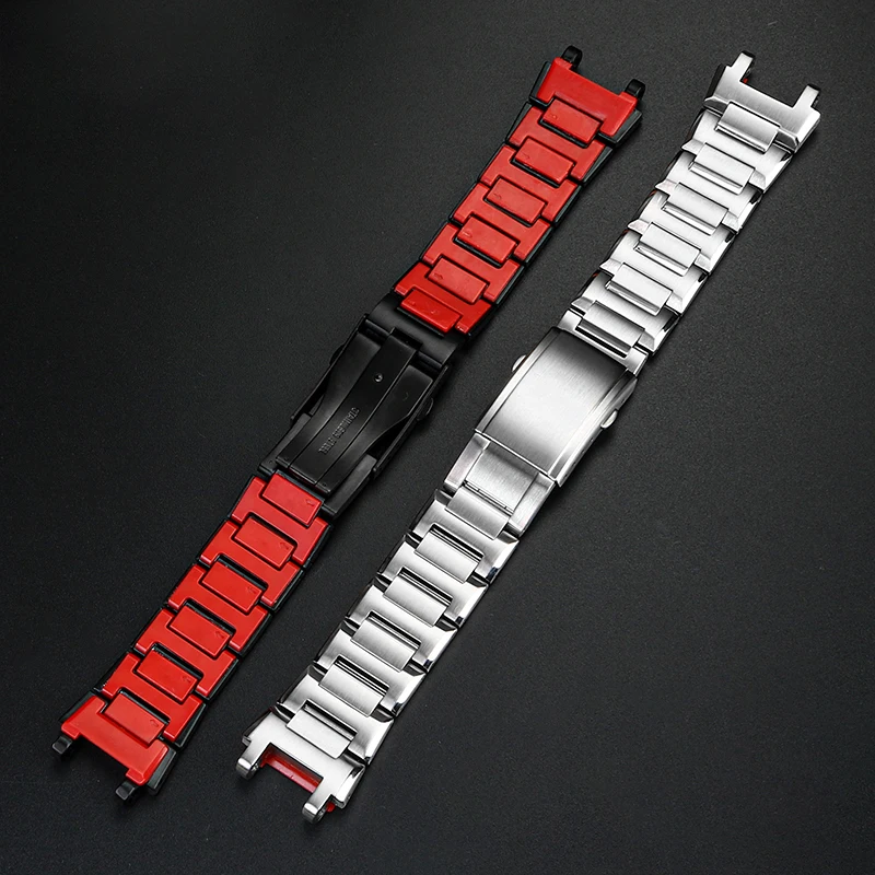 Stainless Steel Bracelet for Casio MTG-B1000 MTG-B2000 Steel Band Steel Heart Precision Steel WatchBand Accessories watch strap