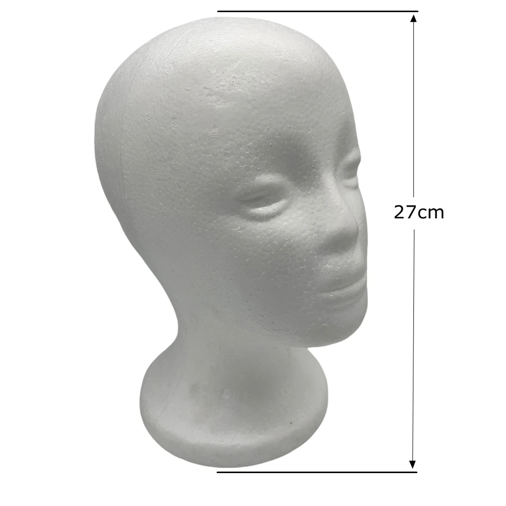 

Female Mannequin Head Polystyrene Foam Hat Glasses Display Hat Wig Display Stand Rack Mannequin Manikin Head Model//l;p'o
