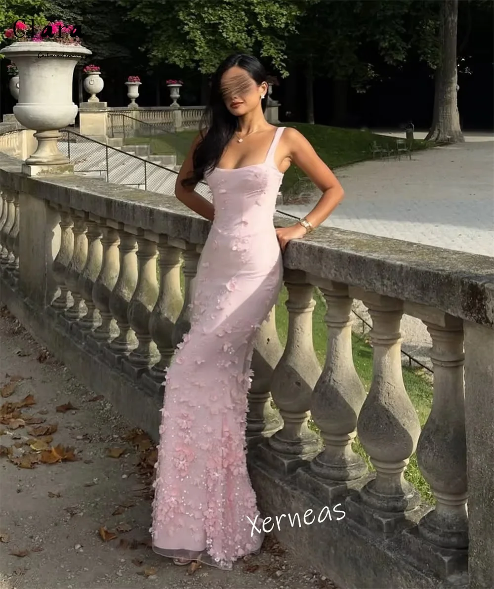 Clara Custom Flower Sleeveless Off-shoulder Fishtail Elegant and Chic Luxury Evening Dresses 2025 Party Dress Woman Women's Prom image 6