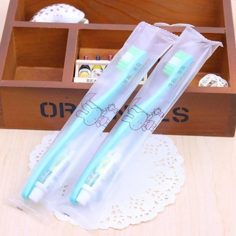 3pcs Soft Bristle Toothbrush Bamboo Charcoal Toothbrush Disposable Toothbrush