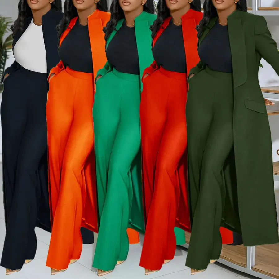 2 Piece African Clothes for Women Spring Autumn African Long Sleeve V-neck Top Long Pant Matching Sets Dashiki African Clothing