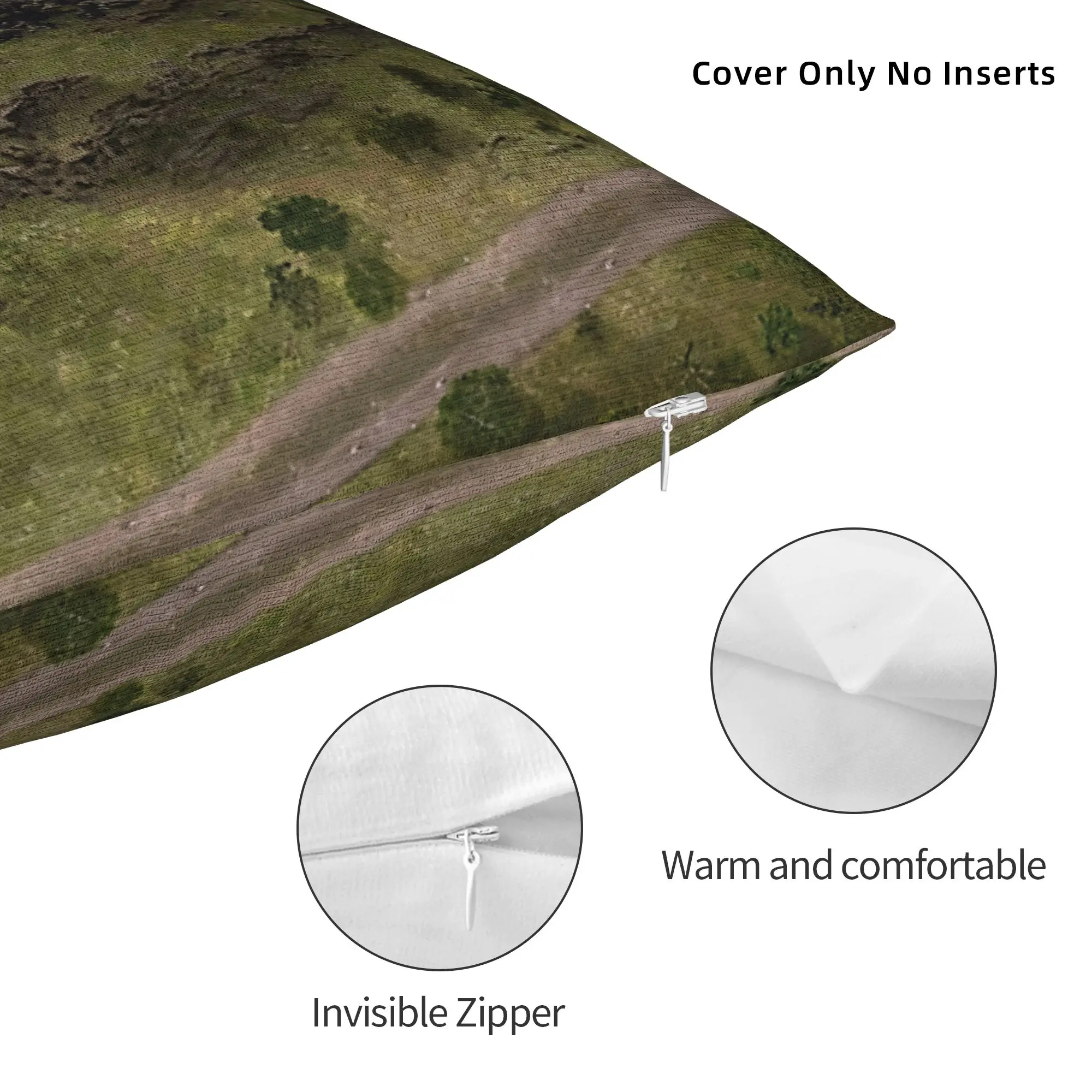 Soft Hilltop Encounter Battle Map Miniatures Pillowcase Cushion Cover Decorative Table Top Gaming Throw Pillow Case Cover Home