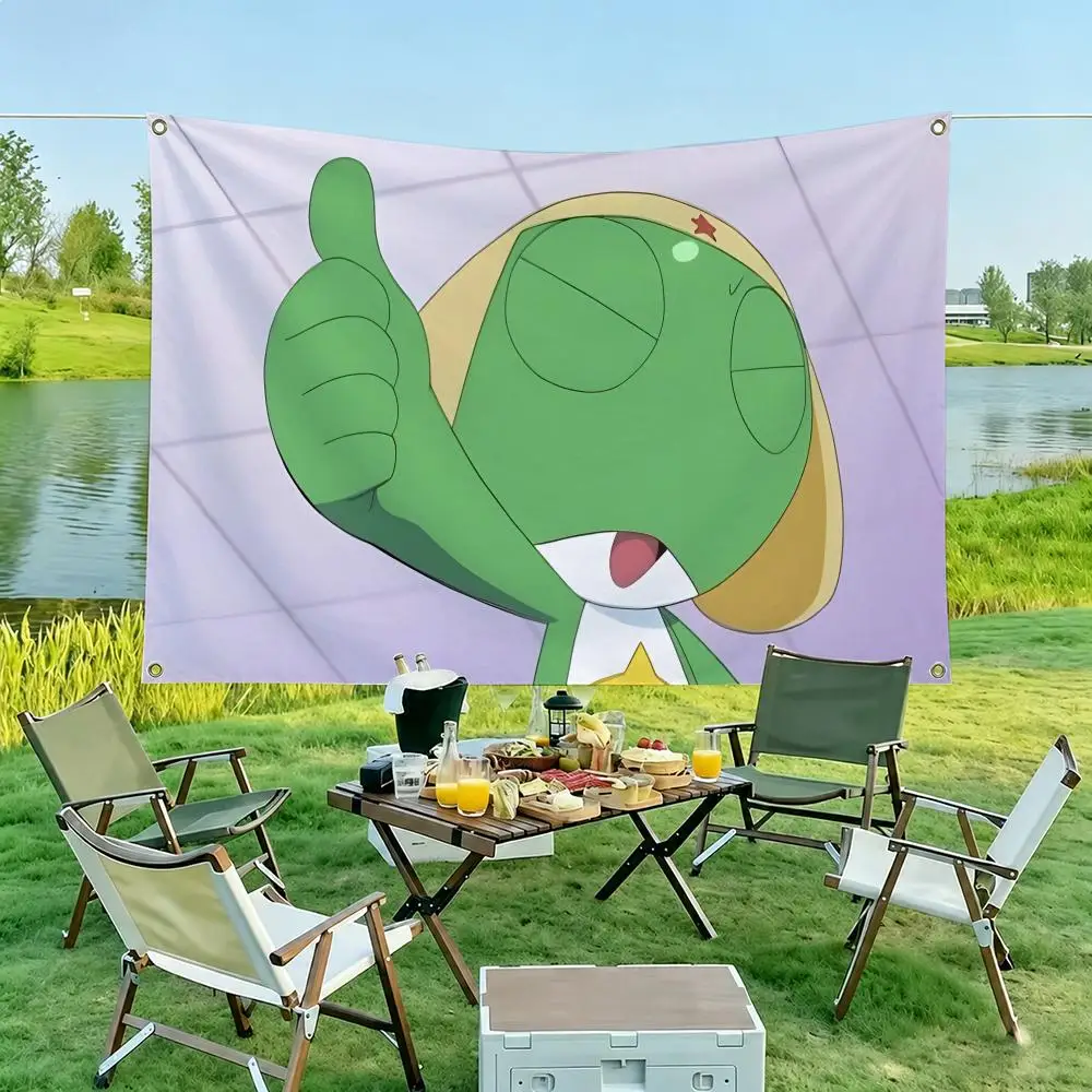 K-keroro Animation Film Flags Flag Tapestry Outdoor Decor Flaga Decorative Home Objects Barber Shop Decoration