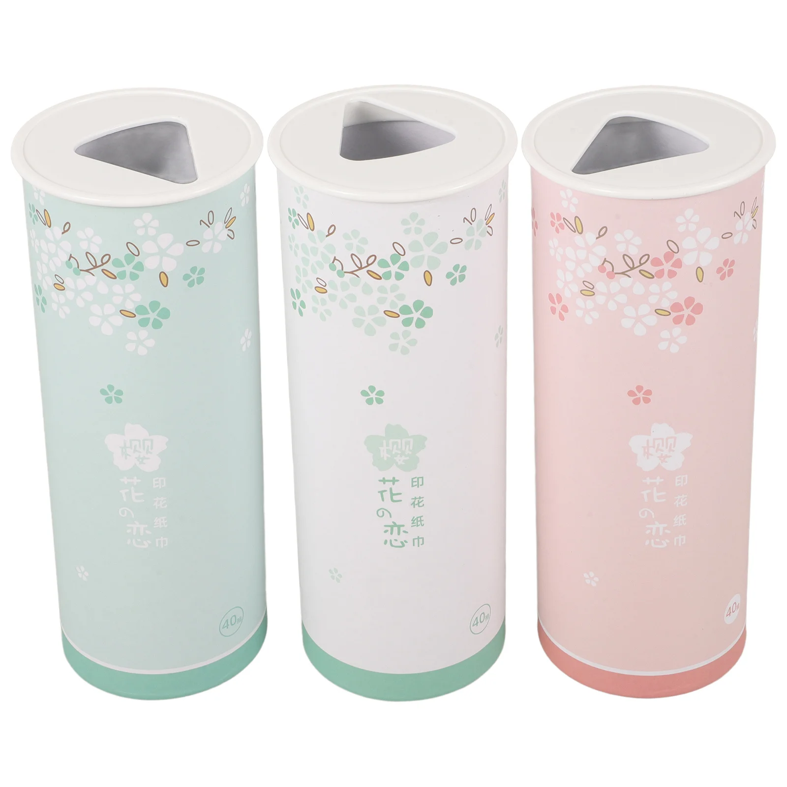 

3pcs Car Tissues Cylinder Holder Round Design For Car Cup Portable Travel Facial Wipes Tissue Box Home Office Hotel Use Thick