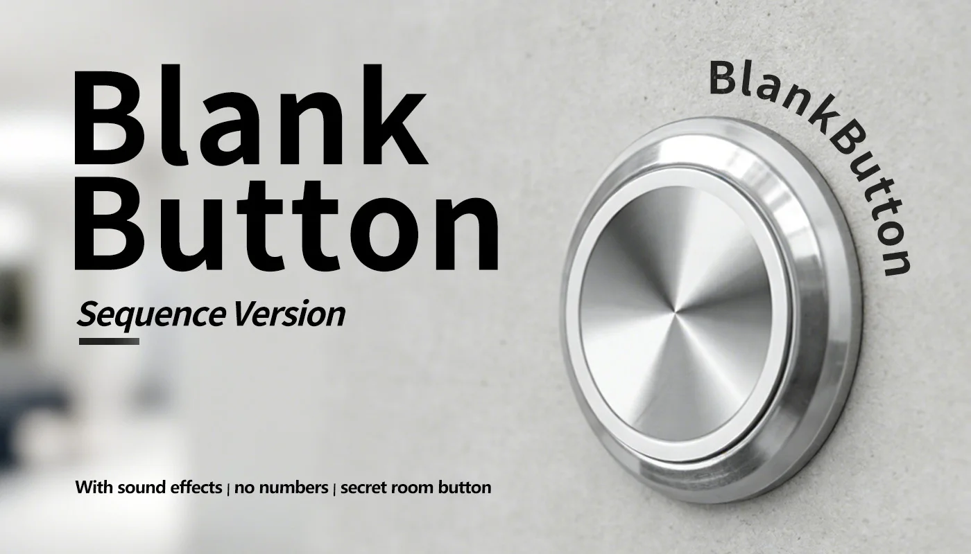 Mysterious Studio Blank Button Puzzle Room 1987 GY Escape Room Requisiten mit Soundeffekten Sequenzielle Version – Detail 1