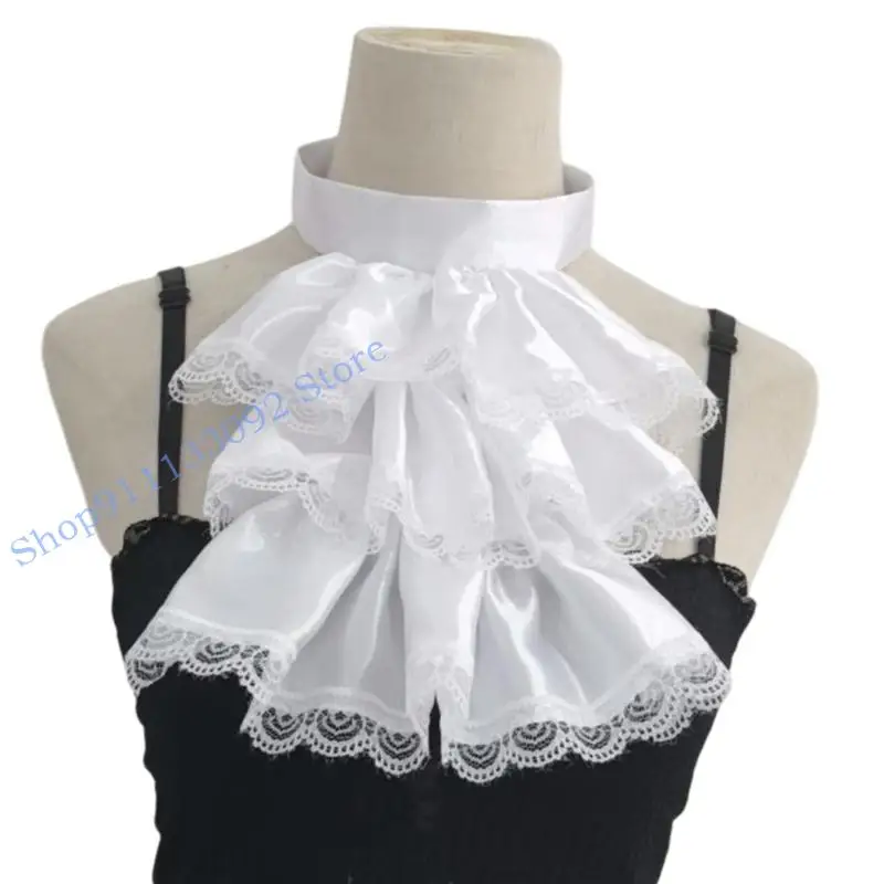 H9ED ملحق طوق أنيق قابل للتعديل وقابل للفصل لمختلف الملابس والإكسسوارات