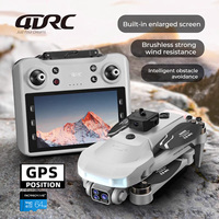 4DRC V34 Drone with Screen Remote Control GPS Professional 8k HD Camera Drone 5G WIFI Brushless Aerial Photography Quadcopter
