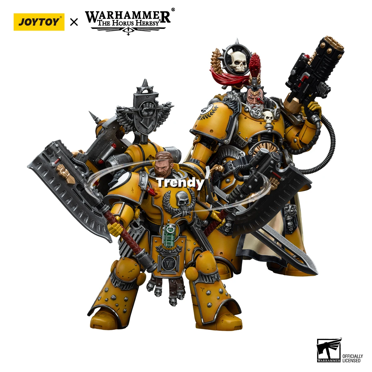 

[Товары Spot] JOYTOY Warhammer40K 1/18 Фигурки Императорские кулаки Legion Praetor с силовым мечом и Fafnir Bravo Model