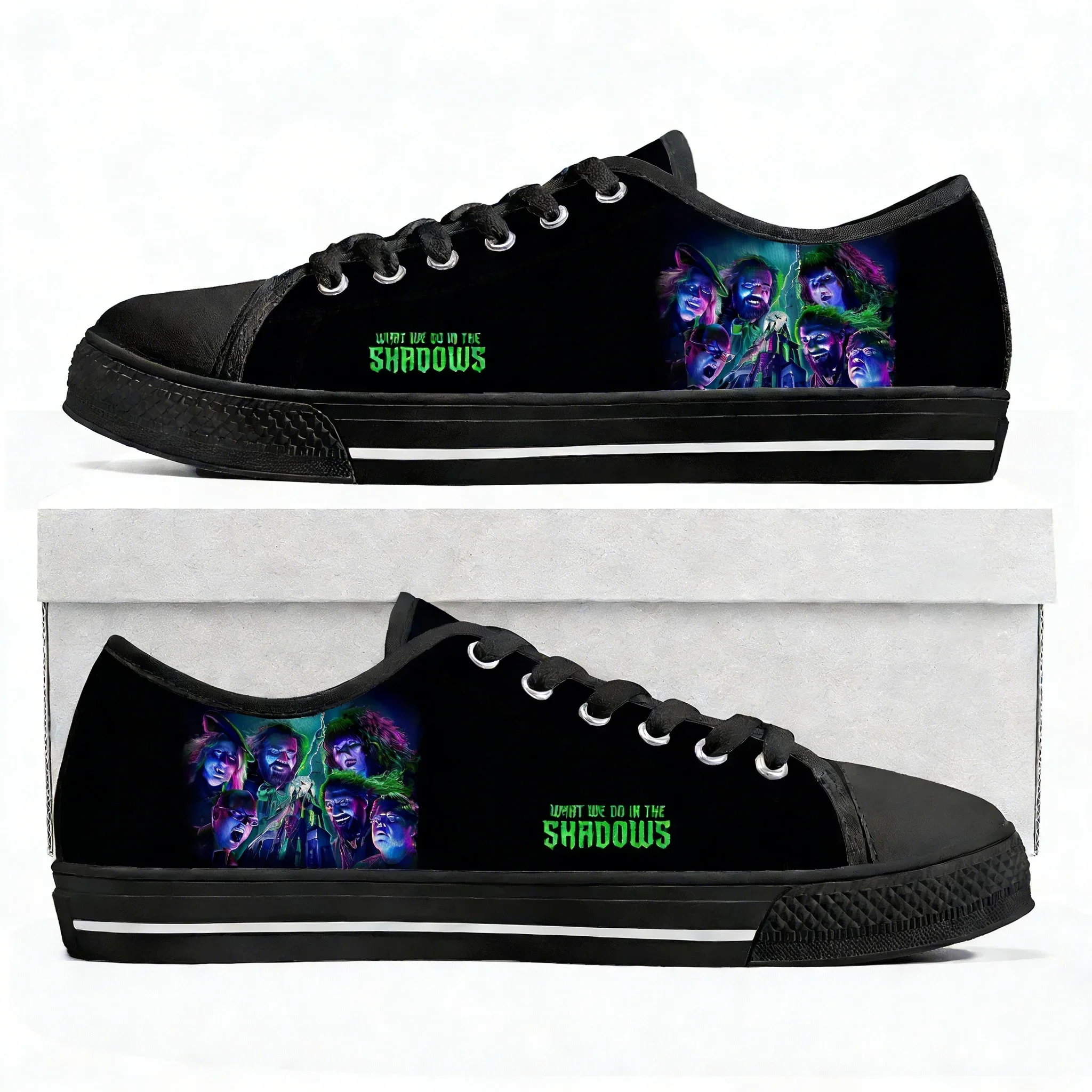 What We Do in The Shadows Low Top High Quality Sneakers Mens Womens Teenager Canvas Sneaker Casual Patterns Shoe Customize Shoes