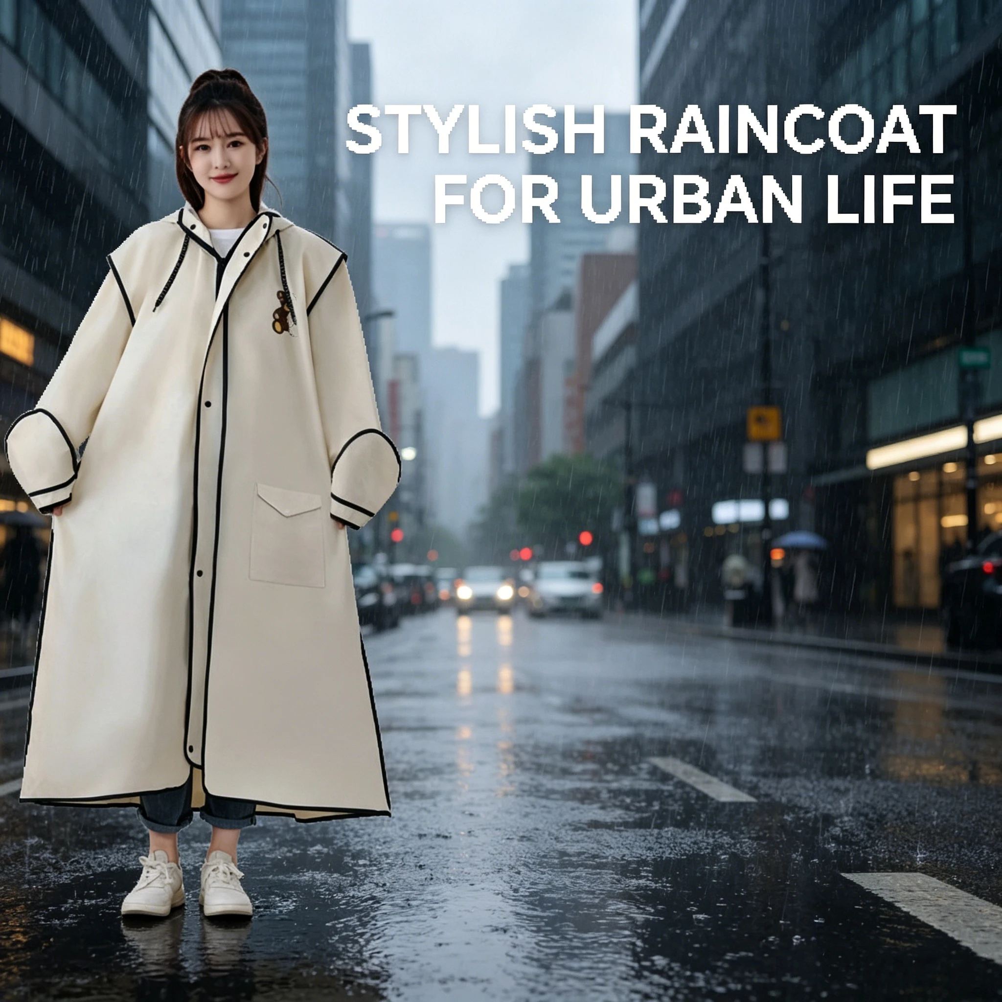 Adult Long One-Piece Full Body Raincoat for Men Waterproof Car Separate Electric Car Rain Storm Proof Foot Covering Outdoor