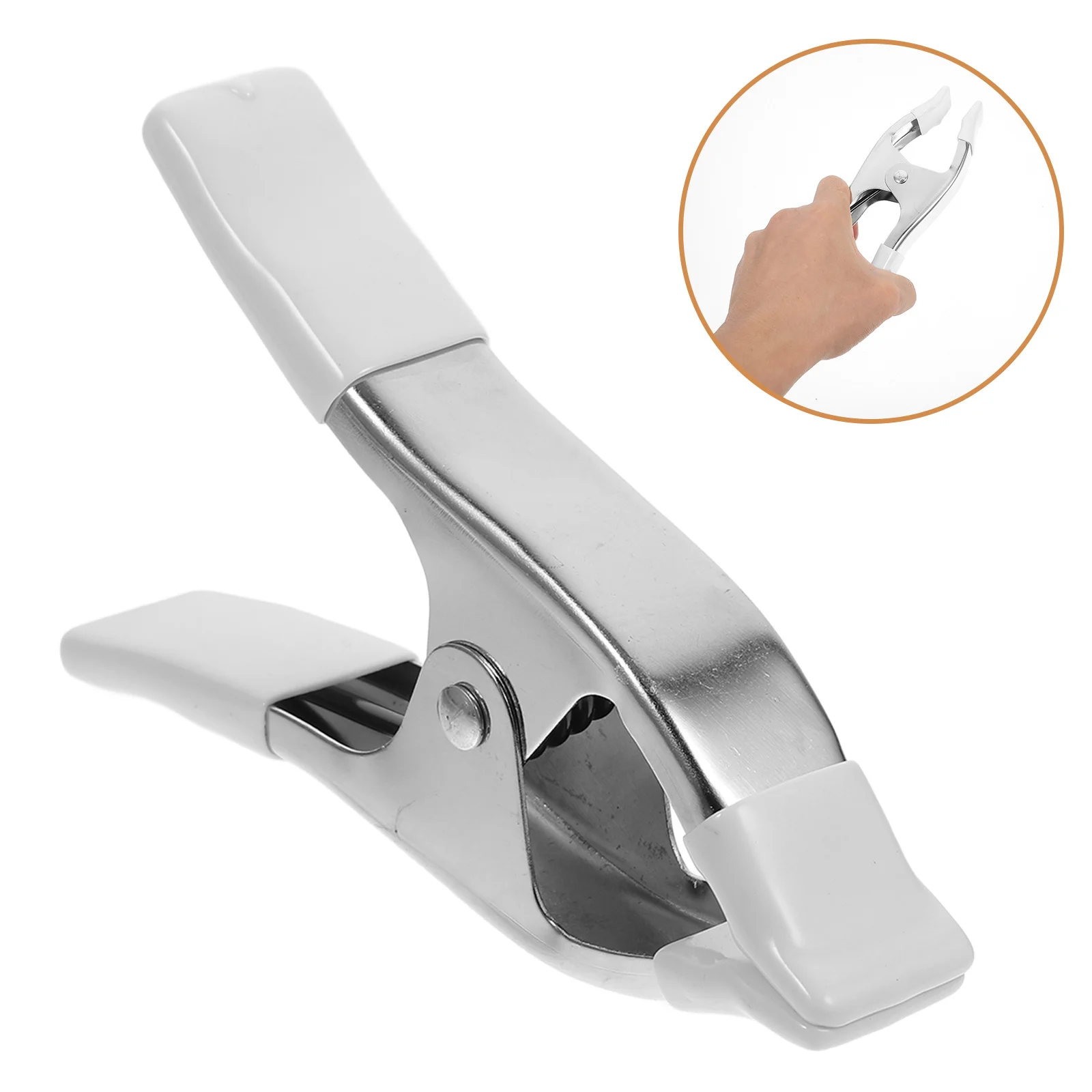 

6 Inch Nickel Plated Heavy Duty Spring Clamp Multi Purpose Clamp for Photography Backdrop Woodworking Industrial Use PVC