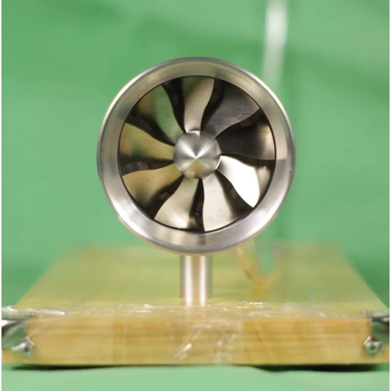 Stirling Metal Steam Turbine Engine Model Turbine Engine Model Science Experiment Teaching Aid Desktop Ornament with Base